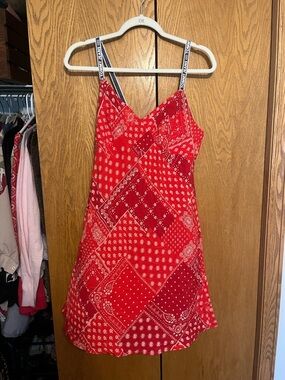 Tommy Hilfiger Red Bandana Print Mini Dress
